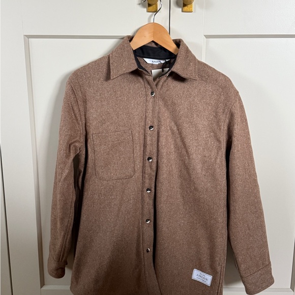NWT ANIÁN Relaxed Melton Wool women’s - Picture 1 of 6